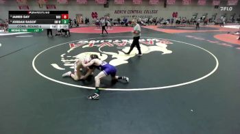 133 lbs Cons. Round 4 - Jordan Rasof, Wisconsin-Whitewater vs James Day, Wabash
