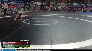 D 3 144 lbs Cons. Round 1 - Ethan Belleau, Opelousas Catholic vs Bryce Delafosse, De La Salle