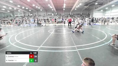 105 lbs Rr Rnd 2 - CJ Caines, Mat Assassins Black vs Drew Hiesler, The Fort Hammers