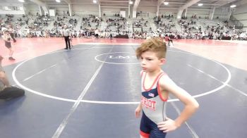 56 lbs Rr Rnd 3 - Waylon Sams, Patriot USA Wrestling Club vs Daxton Bench, TNWC Sneak Attack