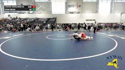 118 lbs Cons. Round 4 - Joshua Hernandez Jr., Malone Youth Wrestling Club vs Evan Welsh, Journeymen Wrestling Club