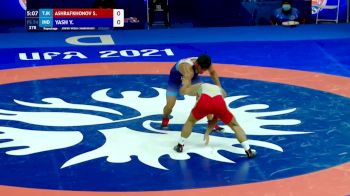 74 kg Repechage #3 - Saidasan Ashrafkhonov, TJK vs Yash Yash, IND