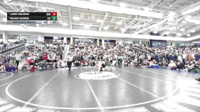 190 lbs 1st Place Match - Ladd Holman, Juab vs Elijah Hawes, Layton
