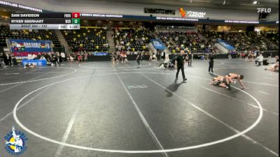 132 lbs Cons. Round 2 - Sam Davidson, Fort Dodge vs Ryker Eberhart, Waverly-Shell Rock
