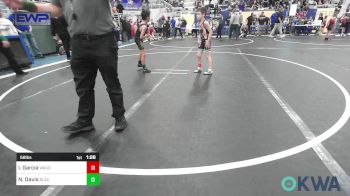 58 lbs Quarterfinal - Iver Garcia, Wagoner Takedown Club vs Nelijah Davis, Black Fox Wrestling Club