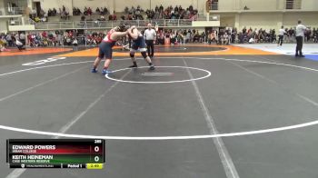285 lbs Cons. Round 2 - Keith Heineman, Case Western Reserve vs Edward Powers, Hiram College