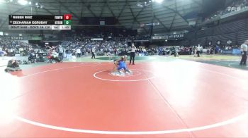 Boys 3A 126 lbs Champ. Round 3 - Ruben Ruiz, Federal Way vs Zechariah Egrubay, North Thurston