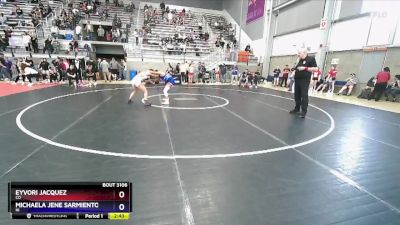 50 lbs Cons. Round 1 - Eyvori Jacquez, CO vs Michaela Jene Sarmiento, HI