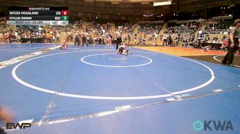 52 lbs Round Of 16 - Myles Hoagland, Coweta Tiger Wrestling vs Kyllie Gwinn, Buck Pride Wrestling