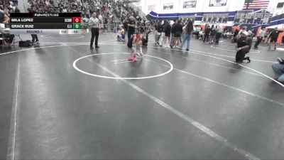 41-42 lbs Round 1 - Grace Ruiz, Crown Jiu Jitsu vs Mila Lopez, So Cal Hammers Wrestling