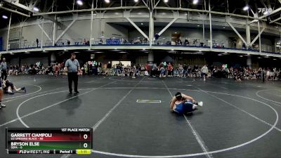 100 lbs Finals (2 Team) - Garrett Ciampoli, U2 Uprising Black vs Bryson Else, SEPA