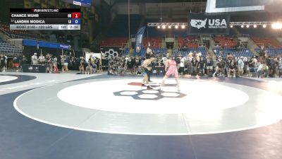 120 lbs Cons. Rd Of 16 - Chance Wuhr, Ohio vs Landen Modica, Louisiana