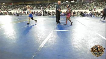 70 lbs Quarterfinal - Jaliah Ponds, Team Of Hard Knox vs Ulrich Dyches, Bartlesville Wrestling Club