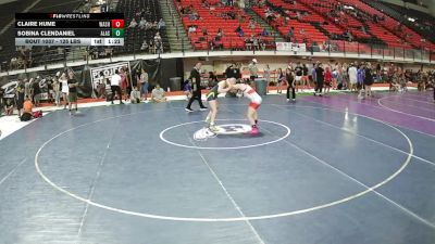 125 lbs Champ. Rd Of 16 - Claire Hume, Washington vs SOBINA Clendaniel, Alaska