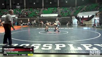 126 lbs Cons. Round 1 - Peyton Hallman, Dora vs Miles Harris, Cherokee County