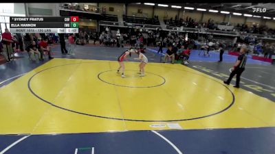 120 lbs Quarterfinal - Sydney Fratus, Coventry vs Ella Hannon, Exeter/West Greenwich