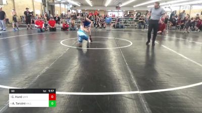 90 lbs Semifinal - Corey Hurd, Sayre vs Aidan Tanzini, Hallstead