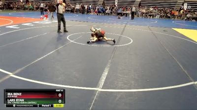 65 lbs Cons. Round 2 - Lars Ryan, UNC (United North Central) vs Ira Benz, Elk River