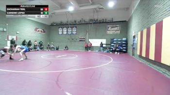 113 lbs Champ. Round 2 - Carmine Lopez, Nuview Bridge vs Zachariah Teel, Rancho Mirage
