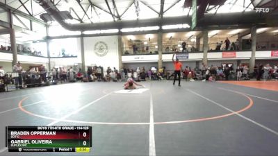 114-125 lbs Cons. Round 3 - Braden Opperman, SOT-C vs Gabriel Oliveira, Suplex WC