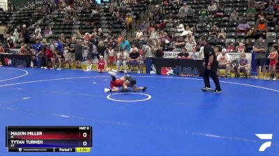 49 lbs Semifinal - Mason Miller, IA vs Tytan Turner, UT