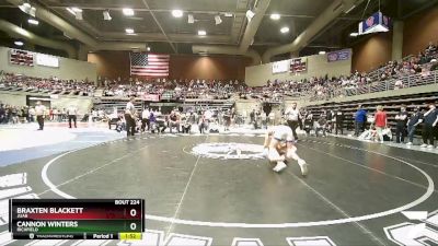 Cons. Round 2 - Braxten Blackett, Juab vs Cannon Winters, Richfield