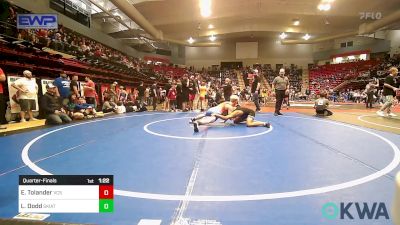 140 lbs Quarterfinal - Elijah Tolander, Victory Combat Sports vs Landon Dodd, Skiatook Youth Wrestling