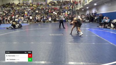 127 lbs R-16 - David Kennedy, Montoursville vs Manuel Saldate, Slam Academy-NV