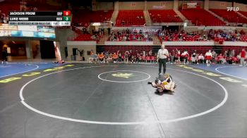 132 lbs Round 3 - 2nd Wrestleback And Semi-finals(16 Team) - Luke Webb, Rockwall vs Jackson Prom, Dripping Springs