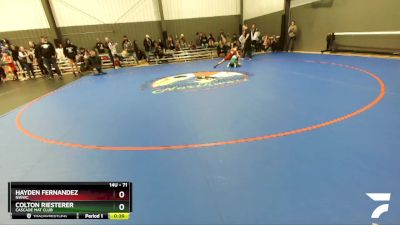 71 lbs Round 3 - Hayden Fernandez, NWWC vs Colton Riesterer, Cascade Mat Club