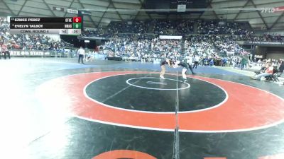 Girls 2A 120 lbs Cons. Round 4 - Evelyn Talbot, North Mason (Girls) vs Ezmee Perez, Othello (Girls)