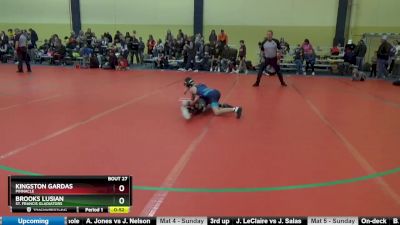 85 lbs Quarterfinal - Kingston Gardas, Pinnacle vs Brooks Lusian, St. Francis Gladiators