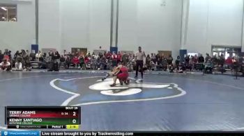 125 lbs Champ. Round 1 - Terry Adams, Ursinus College vs Kenny Santiago, Keystone College