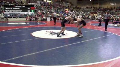 4A 126 lbs Quarterfinal - Payton Burnett, GRAVETTE HIGH SCHOOL vs Rowe Stokenbury, Bauxite High School