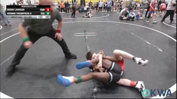 64 lbs Consi Of 8 #1 - Drew Lawson, Ponca City Wildcat Wrestling vs Homer Thompson II, Team Of Hard Knox
