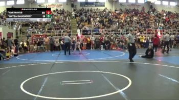 122 lbs Quarterfinal - Dayza Daugherty, Greenfield McClain vs Eve Mayes, Wayne
