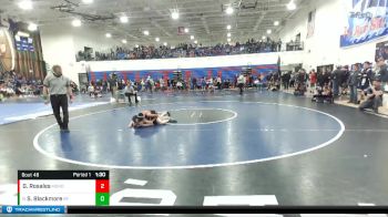 106 lbs Champ. Round 1 - Saber Blackmore, Bonners Ferry vs Gabe Rosales, Mountain Home