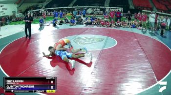 145 lbs Quarters & Wb (16 Team) - Eric Larwin, Oregon 1 vs Quinton Thompson, New Mexico