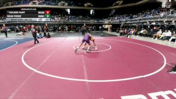 6A 175 lbs Cons. Round 3 - Holden Hart, Conroe The Woodlands vs Sean Perez, Humble