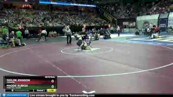 141 lbs Semifinal - Taylor Johnson, Lebanon vs Maddie Kubicki, Park Hill South
