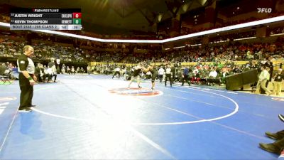 285 Class 2 lbs Cons. Round 3 - Justin Wright, Excelsior Springs vs Kevin Thompson, Kennett