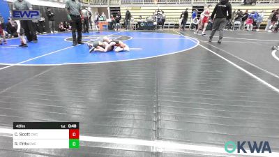 43 lbs Final - Cash Scott, Cowboy Wrestling Club vs Rhett Pitts, Cowboy Wrestling Club