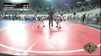 80 lbs Consi Of 8 #2 - Kinsley Kaulaity, Chickasha Youth Wrestling vs Callie Dieker, ARDMORE TAKEDOWN CLUB