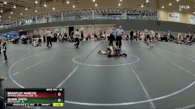 92 lbs Round 3 - Brantley Marcoe, Seymour Wrestling Club vs Quinn Smith, Unattached