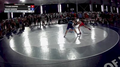 113 lbs Champ. Round 1 - Tyler Cooper, Michigan Premier WC vs Julian Hanson, The Wrestling Academy