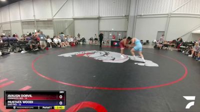 285 lbs 4th Wrestleback (16 Team) - Avaugn Dorvil, Minnesota Red vs Mustafa Woodi, Ohio Red