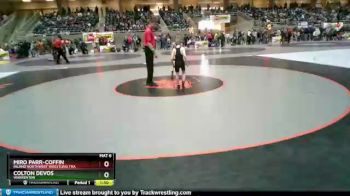 58 lbs Quarterfinal - Miro Parr-Coffin, Inland Northwest Wrestling Tra vs Colton DeVos, Warrenton