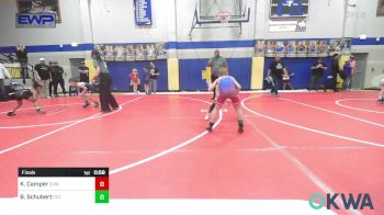 64 lbs Final - Kael Camper, Caney Valley Wrestling vs Baker Schubert, Chandler Takedown Club