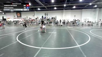 61 lbs Rr Rnd 3 - Samson Snydman, Shafter Youth Wrestling vs Eros Duarte, California Grapplers