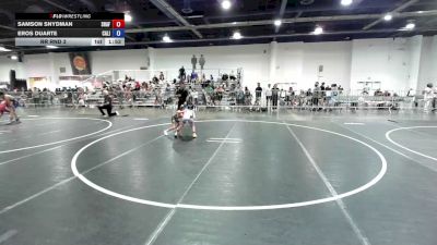 61 lbs Rr Rnd 3 - Samson Snydman, Shafter Youth Wrestling vs Eros Duarte, California Grapplers